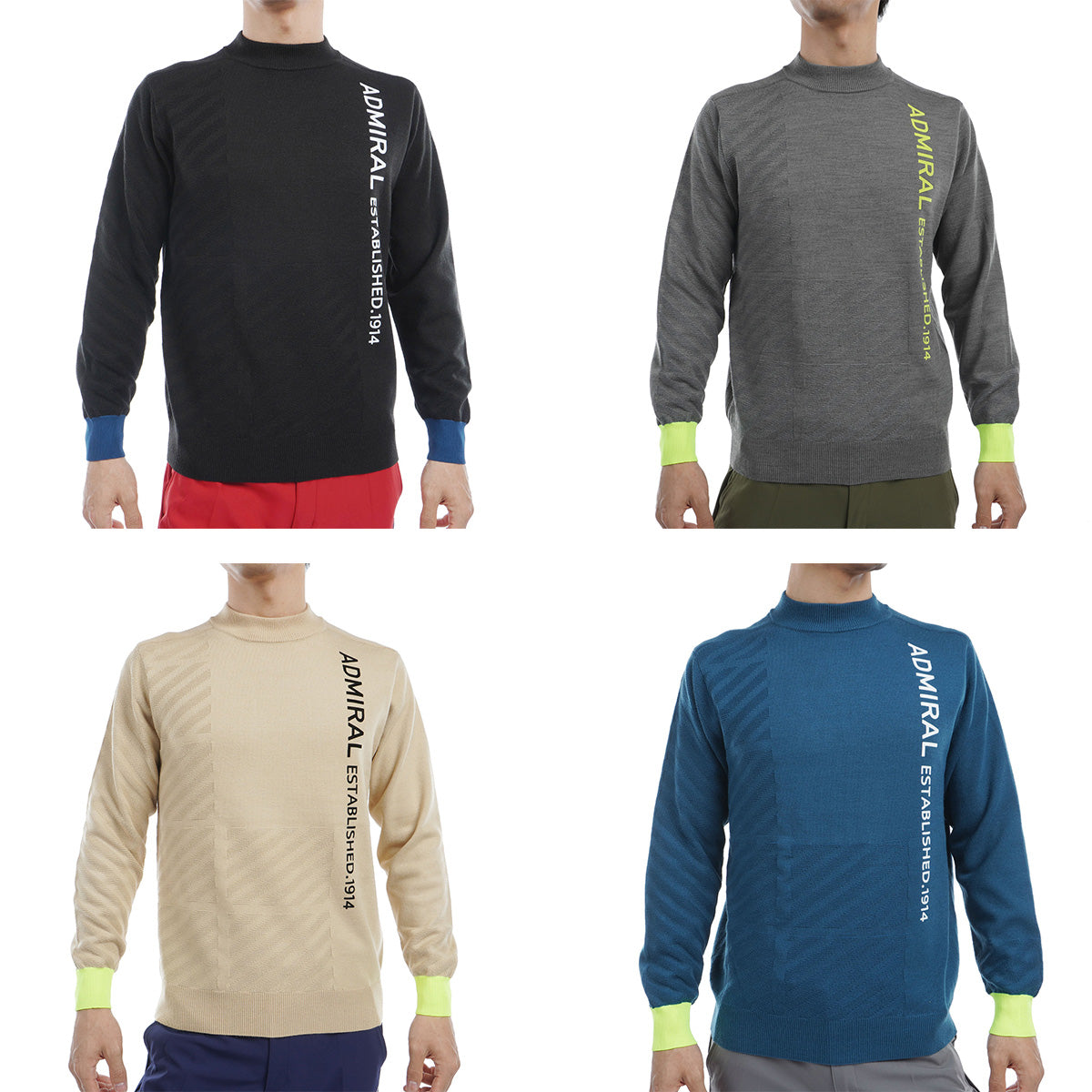 ラインロゴ モックネックセーター ADMA466 – ADMIRAL