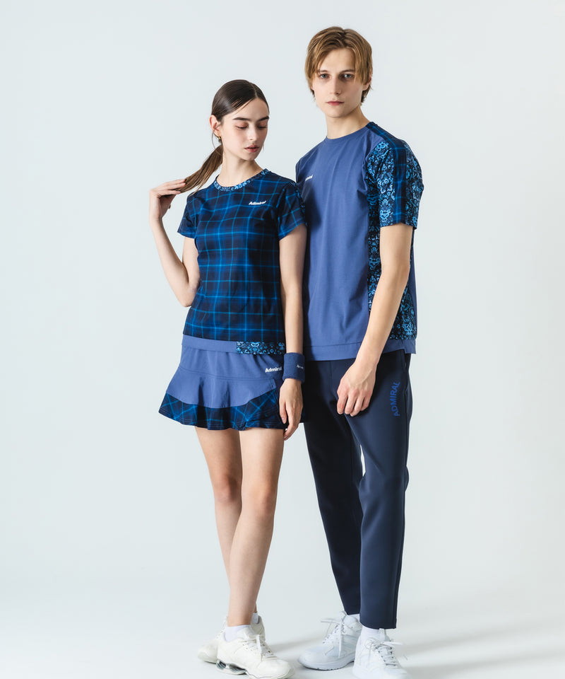 アシメレイヤードチェックフレアスコート ATLA552 – ADMIRAL