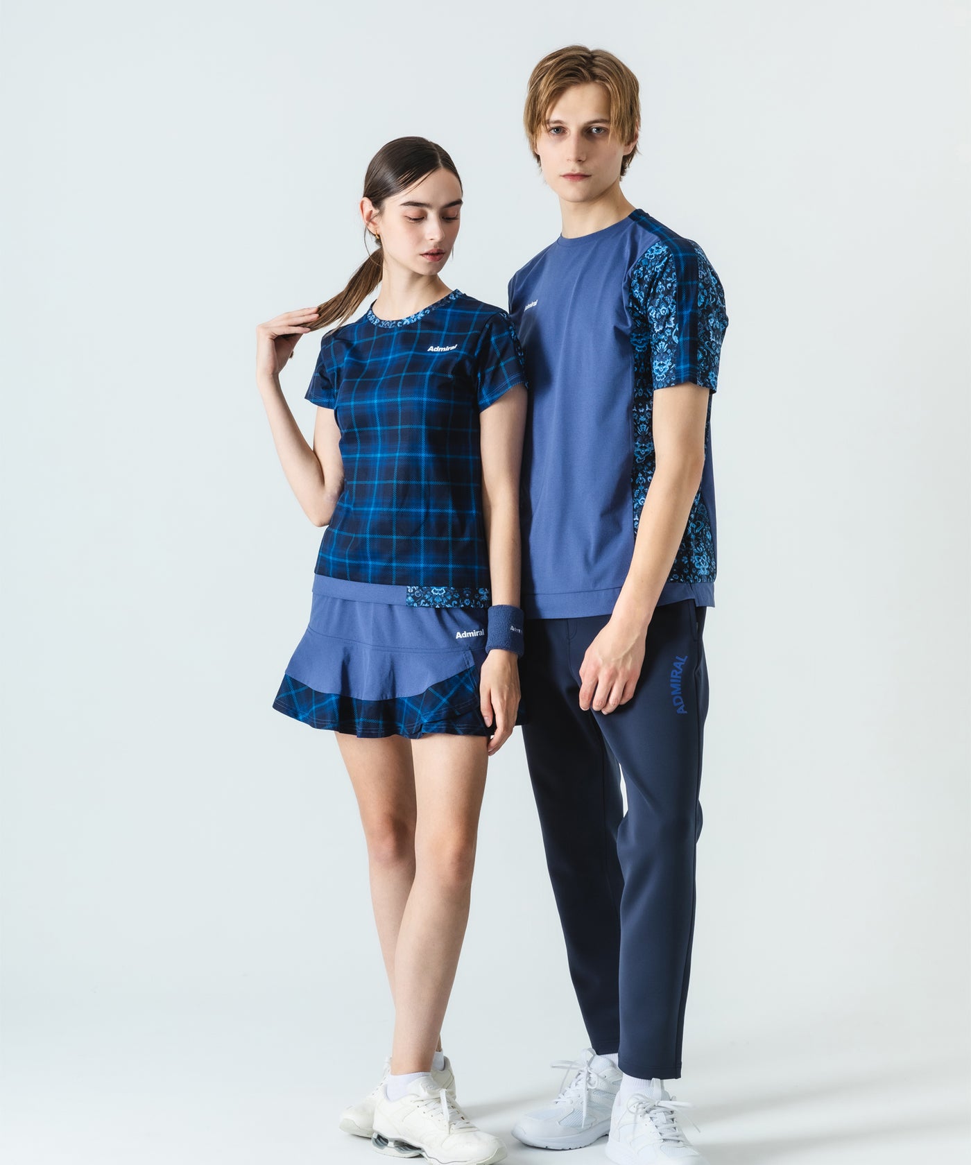 アシメレイヤードチェックフレアスコート ATLA552 – ADMIRAL