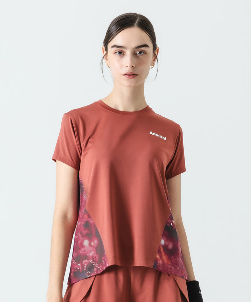 バックタックフレアグラフィックTEE ATLA534 – ADMIRAL