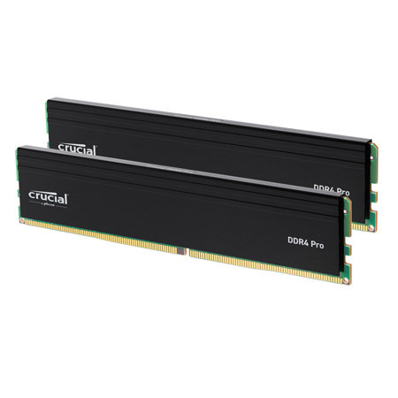 Crucial Pro 64GB (2x32GB) DDR4 3200MHz CL22 UDIMM Desktop Memory