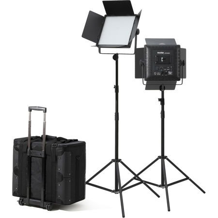 GODOX LEDライト LED1000Bi II +1灯 合計2塔 収納付 Godox LED1000Bi II