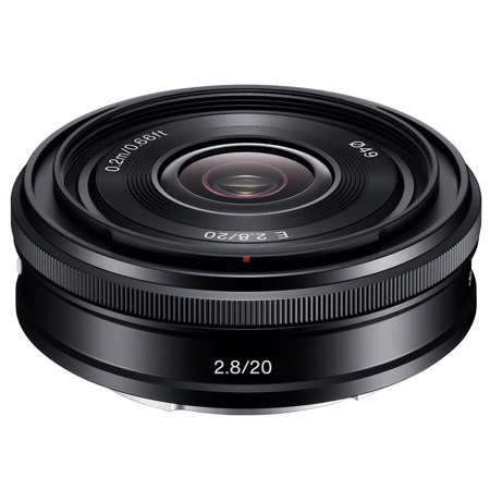 Sony E 20mm f/2.8 Lens for Sony E, Black SEL20F28B