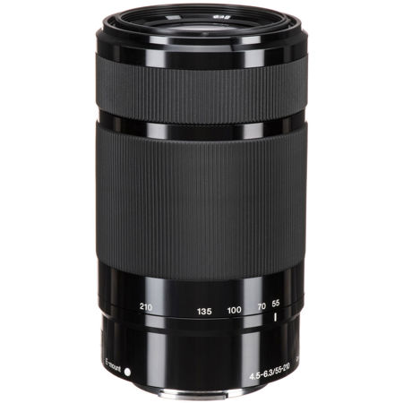 Sony E 55-210mm f/4.5-6.3 OSS Lens for Sony E, Black SEL55210/B