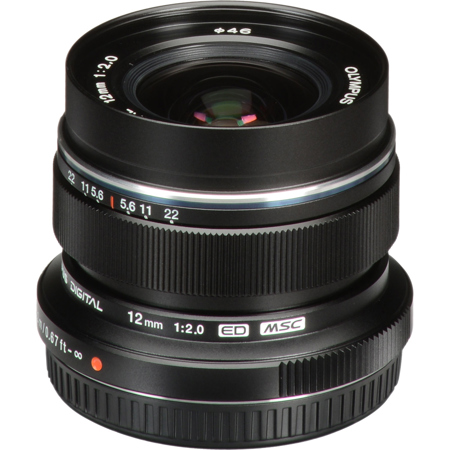 Olympus M.Zuiko Digital ED 12mm f/2 Lens for Micro Four Thirds