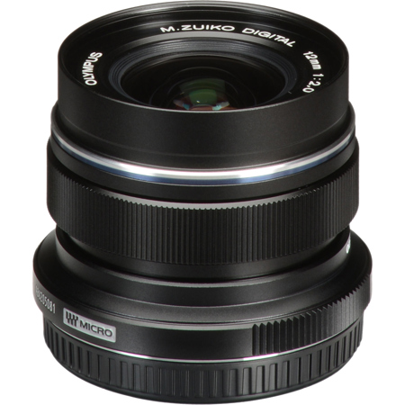 Olympus M.Zuiko Digital ED 12mm f/2 Lens for Micro Four Thirds