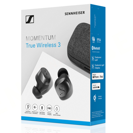 Sennheiser Momentum True Wireless 3 In-Ear Earbuds, Graphite 700074