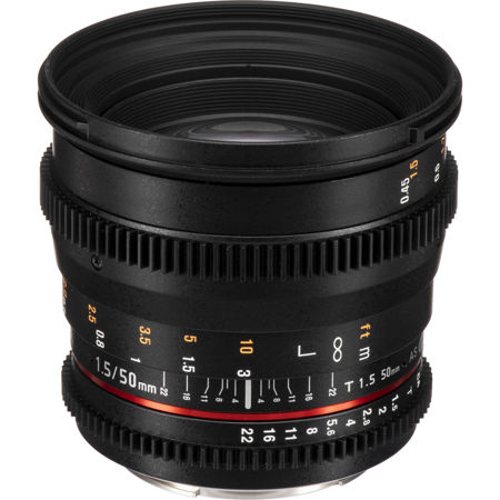 Rokinon 50mm T1.5 Cine DS Lens for Canon EF DS50M-C - Adorama