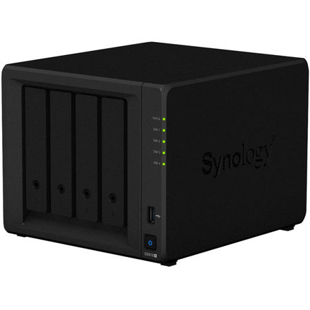 Synology DiskStation DS918+ 4-Bay NAS Enclosure, No HDD