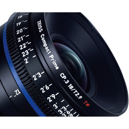 Zeiss CP.3 28mm T2.1 Compact Prime Cine Lens for Sony E, Feet 2193-348