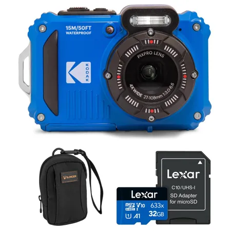 Kodak PIXPRO WPZ2 16MP FHD Waterproof Rugged Digital Camera, Blue