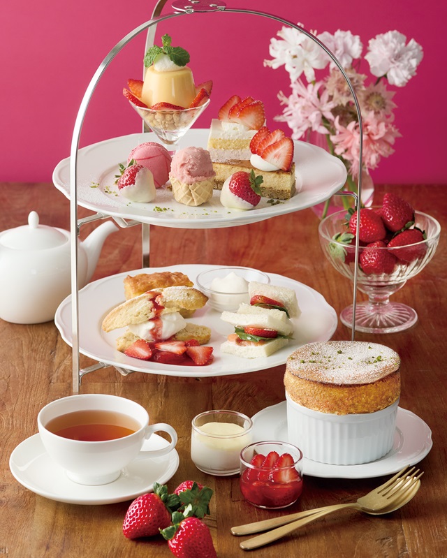 梅田阪神限定！あまおう苺を楽しむアフタヌーンティーセットが登場