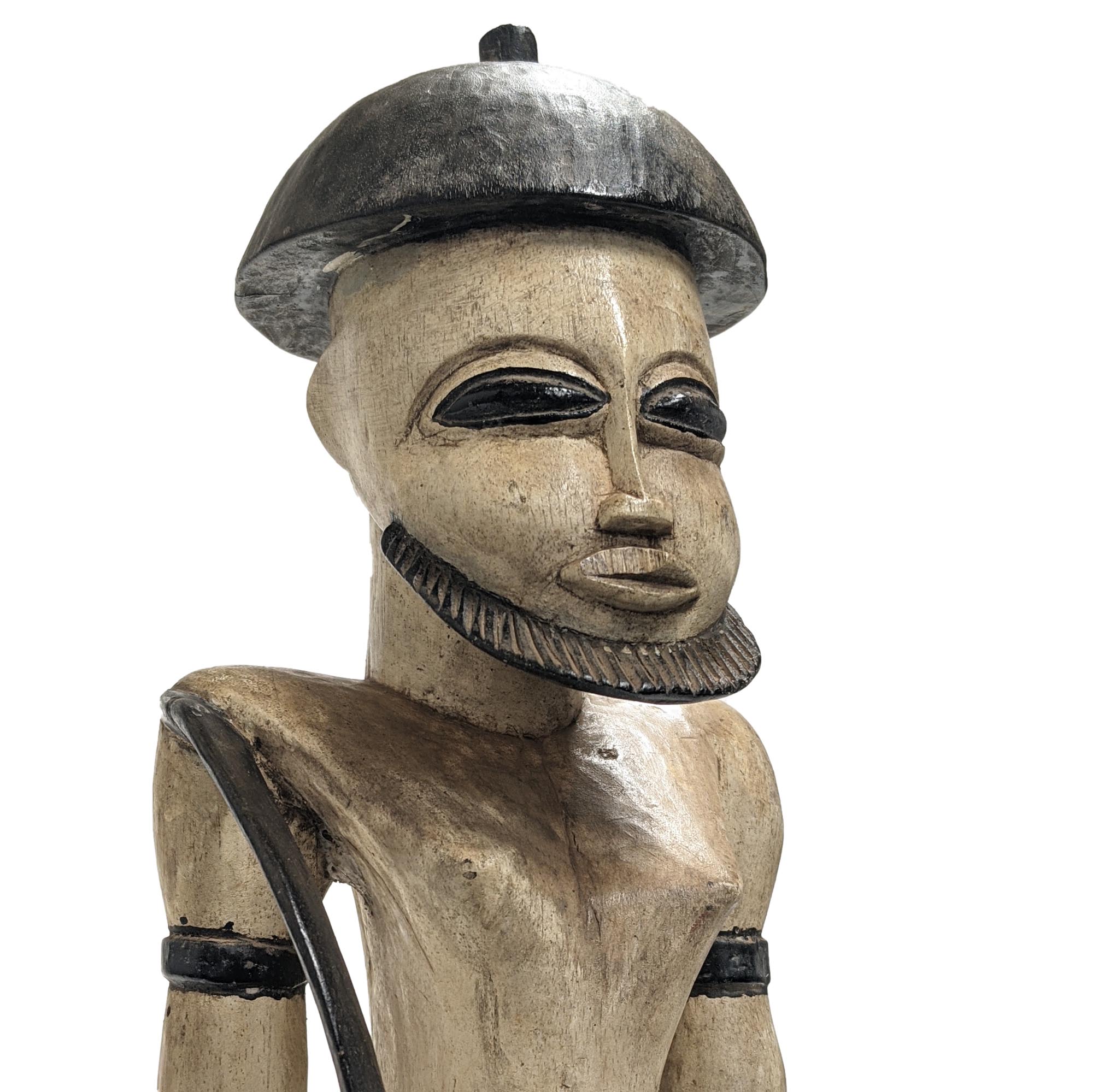 ウロボ族彫像 高さ50cm アフリカンアート 木彫刻 (f340-16) - アフリカ