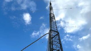 アマチュア無線用の巨大なアンテナを設置しました！ | 三原市の安芸石材店