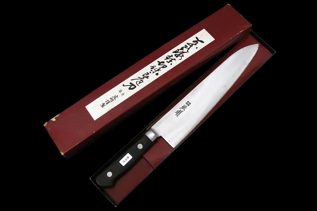 牛刀 洋包丁 240mm 鍔付 箱付 λA6732-2L2B | 宏明 | 包丁-アキバ流通