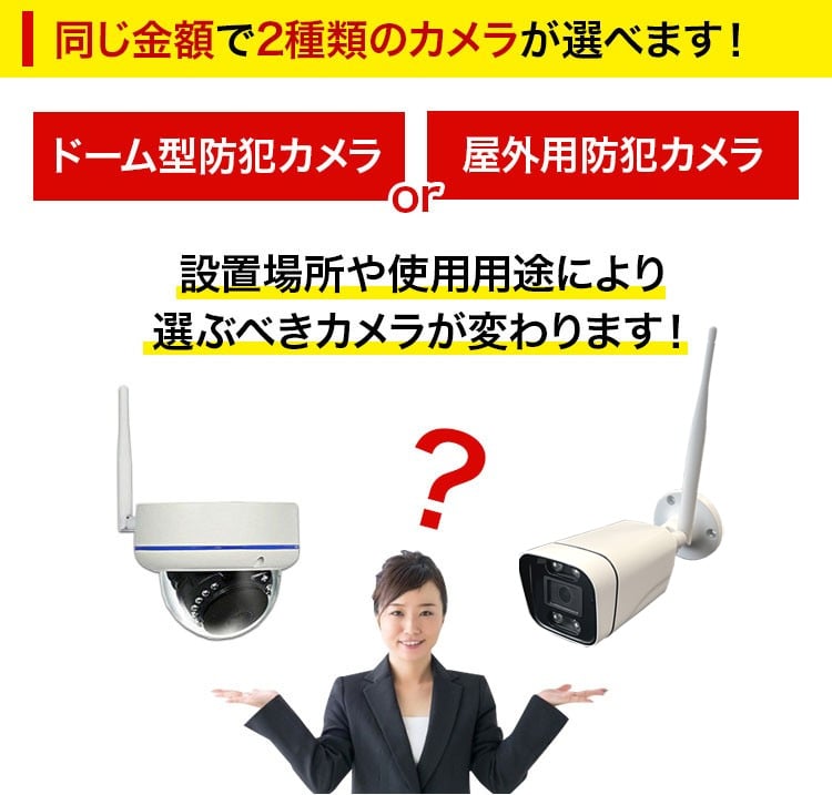 防犯カメラ マイク付き 屋外 録画機能付き 防水 カメラ4台セット