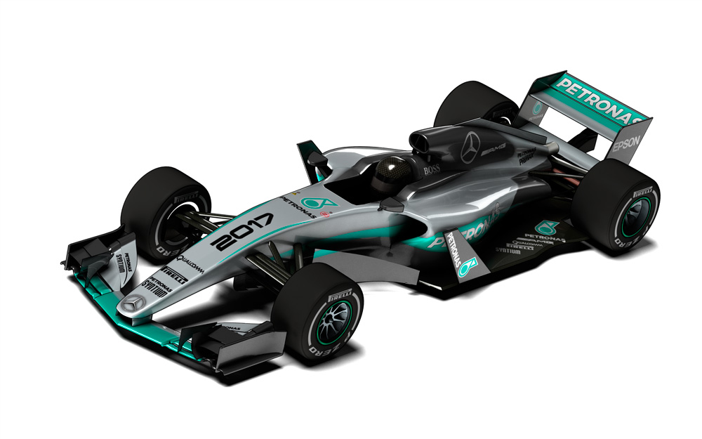F1速報 2017年レギュレーション解説用CG - 3DCG,F1,R/C,ラジコン