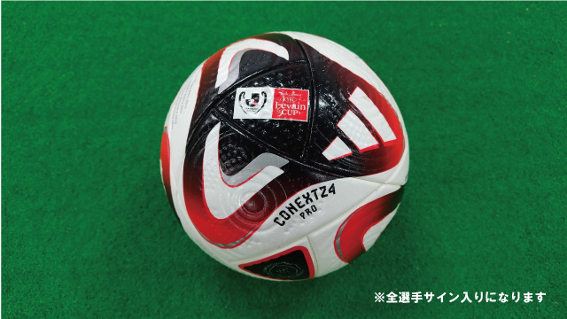 アルビレックス新潟サンクスフェスタ2024にて出品された「選手サイン