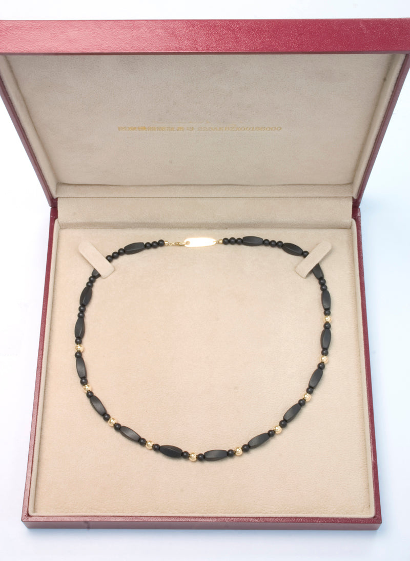 ブラックシリカ ネックレス シレックスCR [45cm] 厚生労働省認可医療