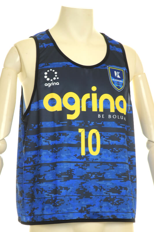 鹿島学園サッカー部 紺 青 デジカモボーダーデザイン サッカービブス