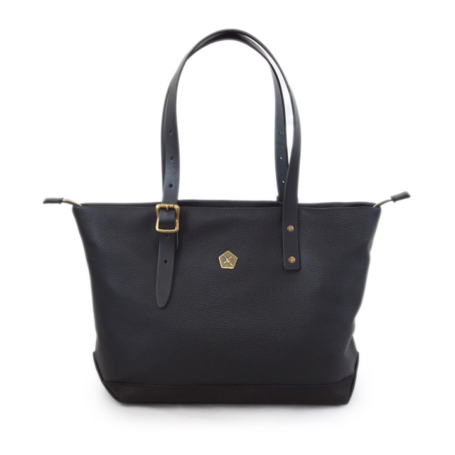 Ain Soph セカンドレーベル】ブラックシリーズ 撥水レザートートバッグ