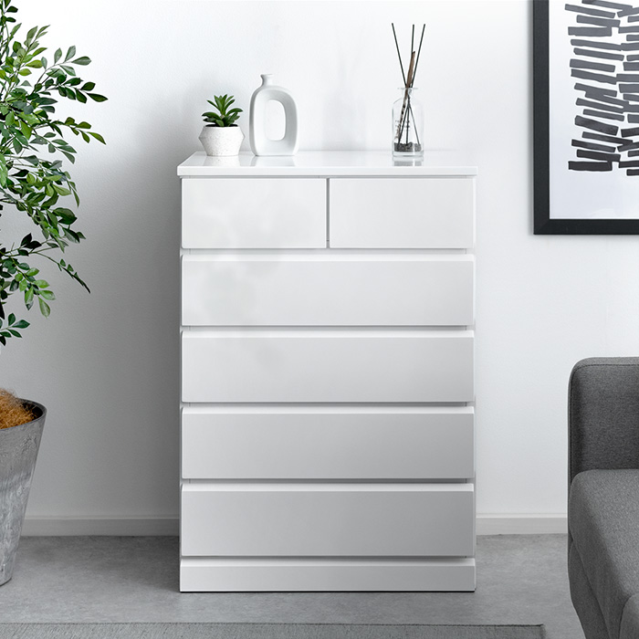 SHINE SLIM Chest〔シャイン スリムチェスト〕 7段タイプ | 家具