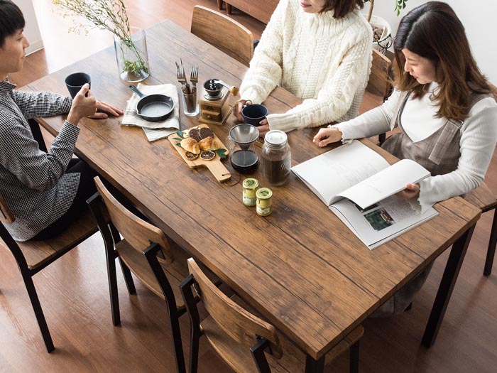 4人用 ヴィンテージ風ダイニング7点セット FORK(フォーク) | 家具