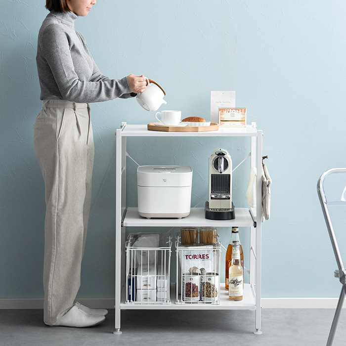 スチールレンジ台 emery (エメリー) ロータイプ | 家具・インテリア