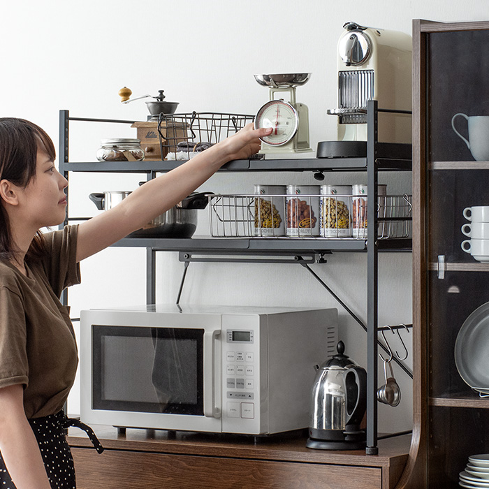 伸縮キッチンラック Reole(レオール) 1段タイプ | 家具・インテリア