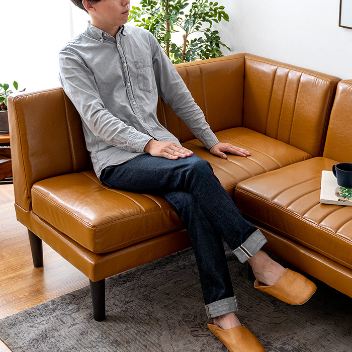 2人用 ダイニングソファ Lekka(レッカ) ソファ・テーブル3点セット