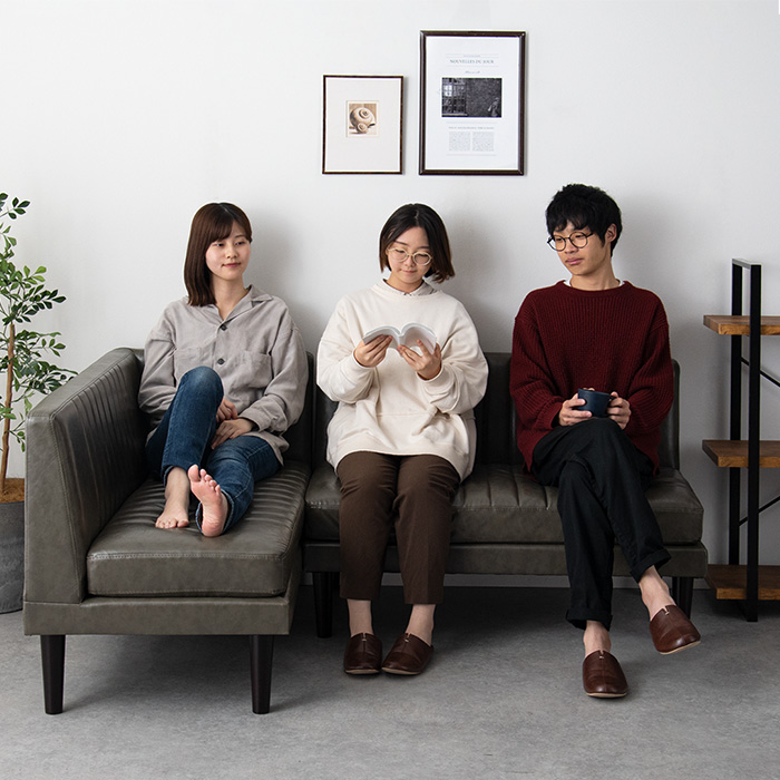 ダイニングソファセット 2点 コーナーソファ ポケットコイル LEKKA