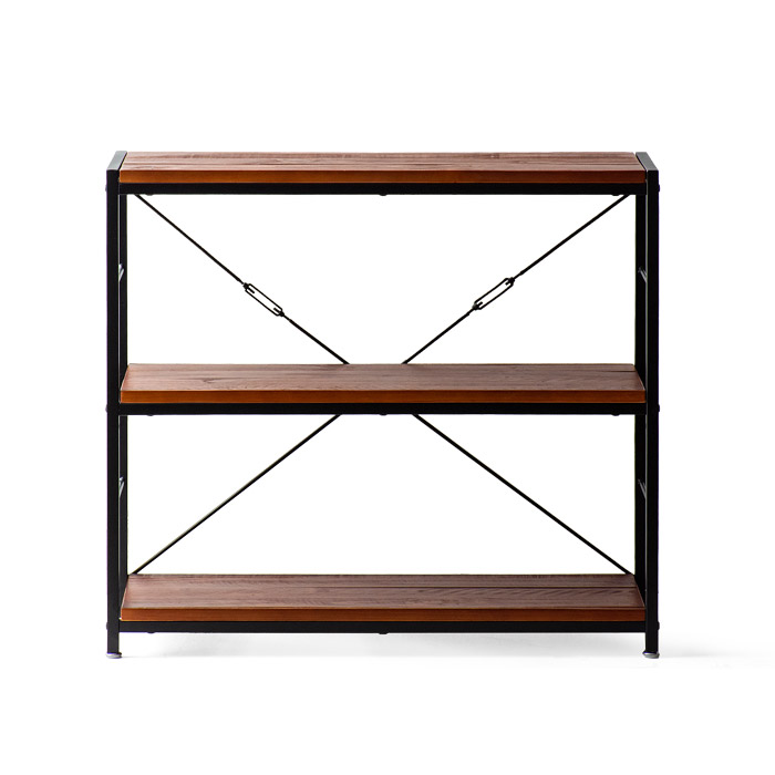 ヴィンテージウッドオープンラック BILLS(ビルズ) 90cm幅 3段タイプ