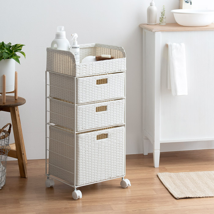 ランドリーチェスト Diario(ディアリオ) 3段スリムタイプ | 家具