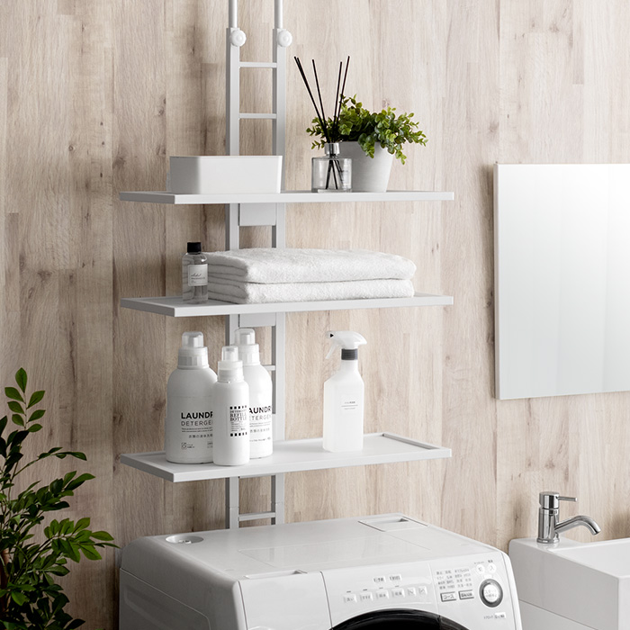 突っ張り式ランドリーラック Leith(レイス)棚3段タイプ | 家具