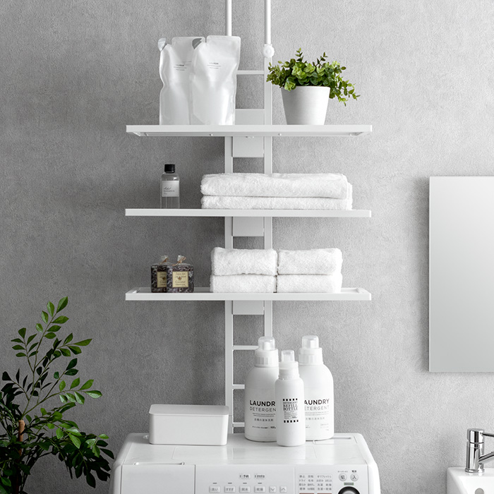突っ張り式ランドリーラック Leith(レイス)棚3段タイプ | 家具
