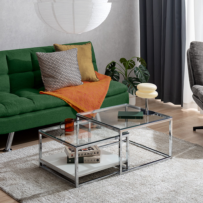 ガラスネストテーブル Vitrea(ヴィトレア) | 家具・インテリア通販