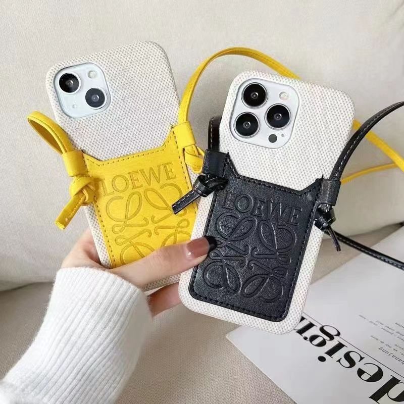 ハイブランドiphone14ケースロエベレディース カード小銭入れ