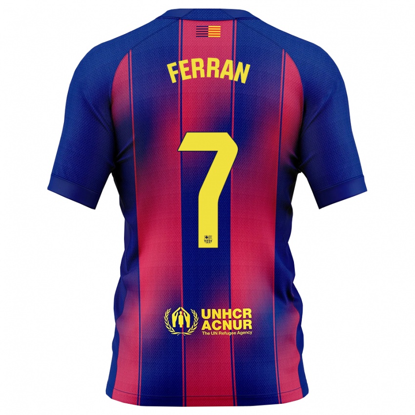 メンズフェラン・トーレス#7青赤ホームシャツ2025/26ジャージー