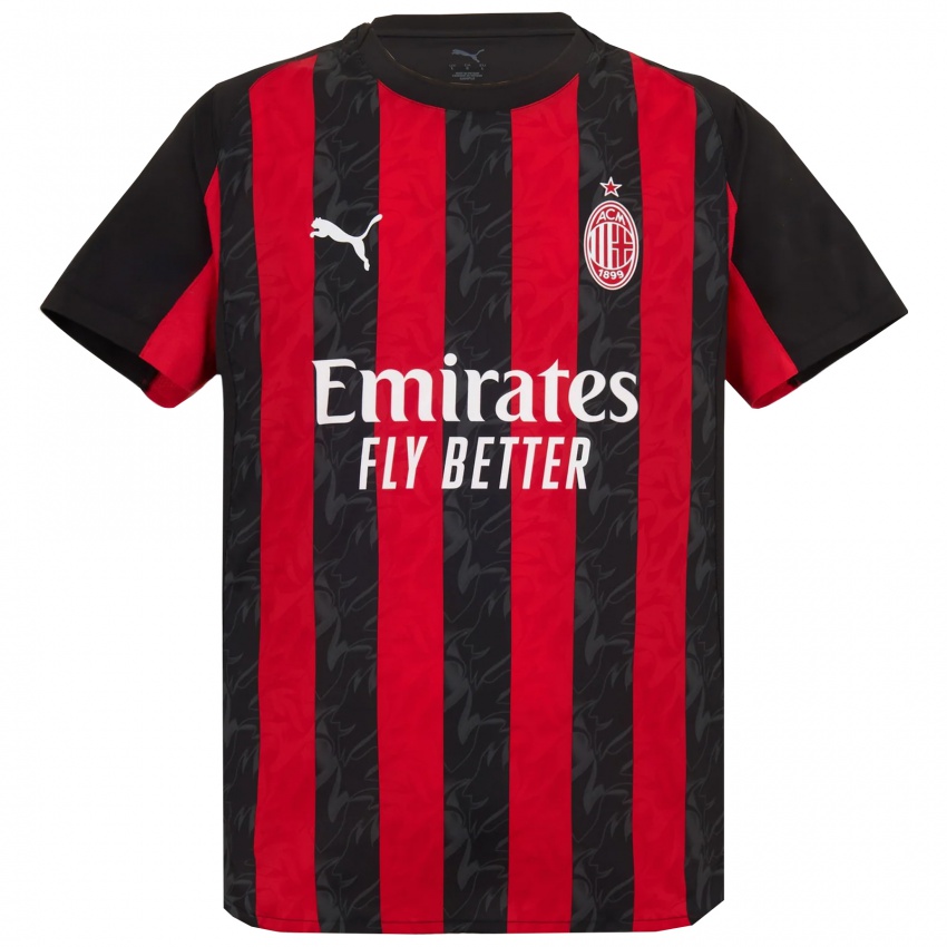 メンズルーベン・ロフタス＝チーク#8レッド ブラックホームシャツ2025