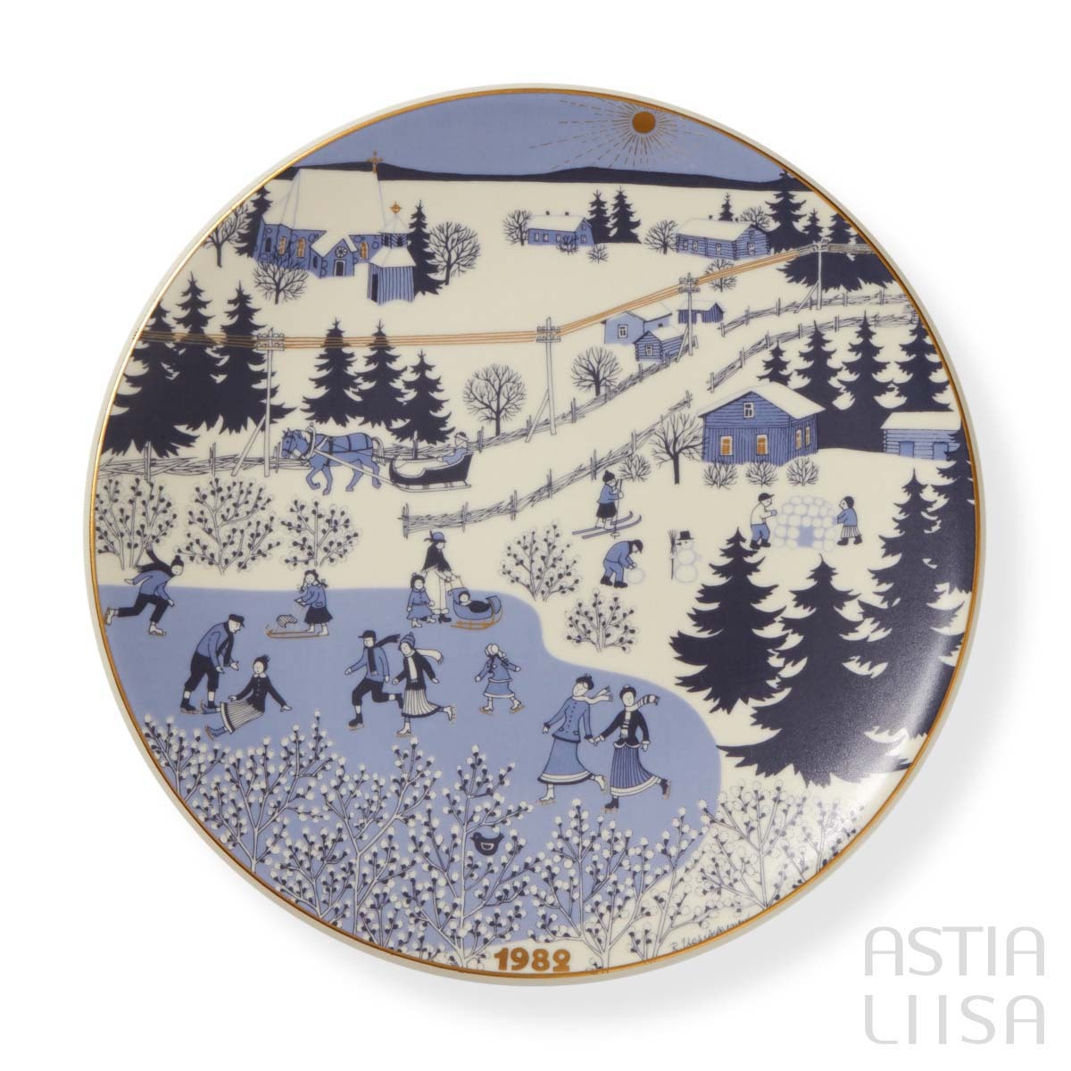 Arabia Christmas プレート 1982, ヴィンテージ | Astialiisa Online