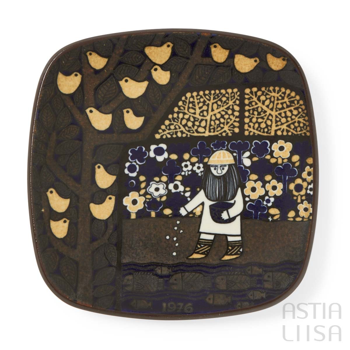 Arabia Kalevala 1976 イヤープレート, ヴィンテージ | Astialiisa Online