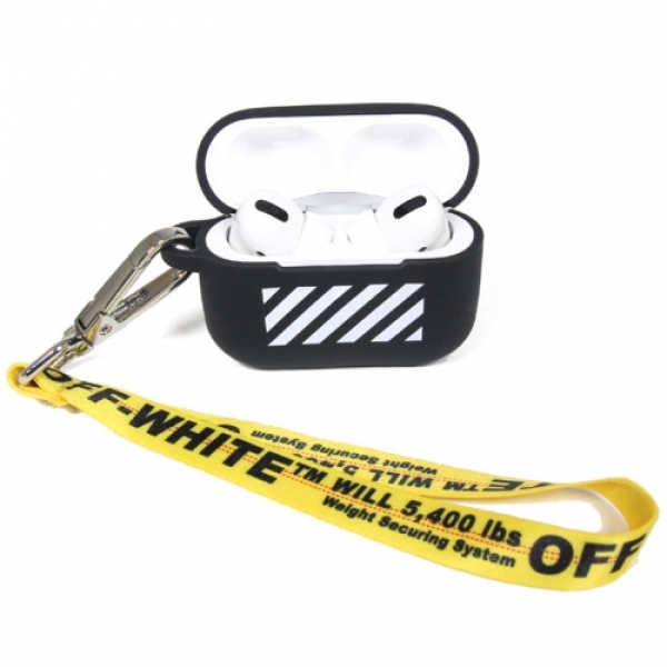 DIAG SILICON AIRPODS PRO COVER BLACK WHITE OMZG043R21PLA001