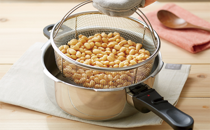 圧力鍋（ゼロ活力なべ）で作る「蒸し豆」レシピ｜アサヒ軽金属工業