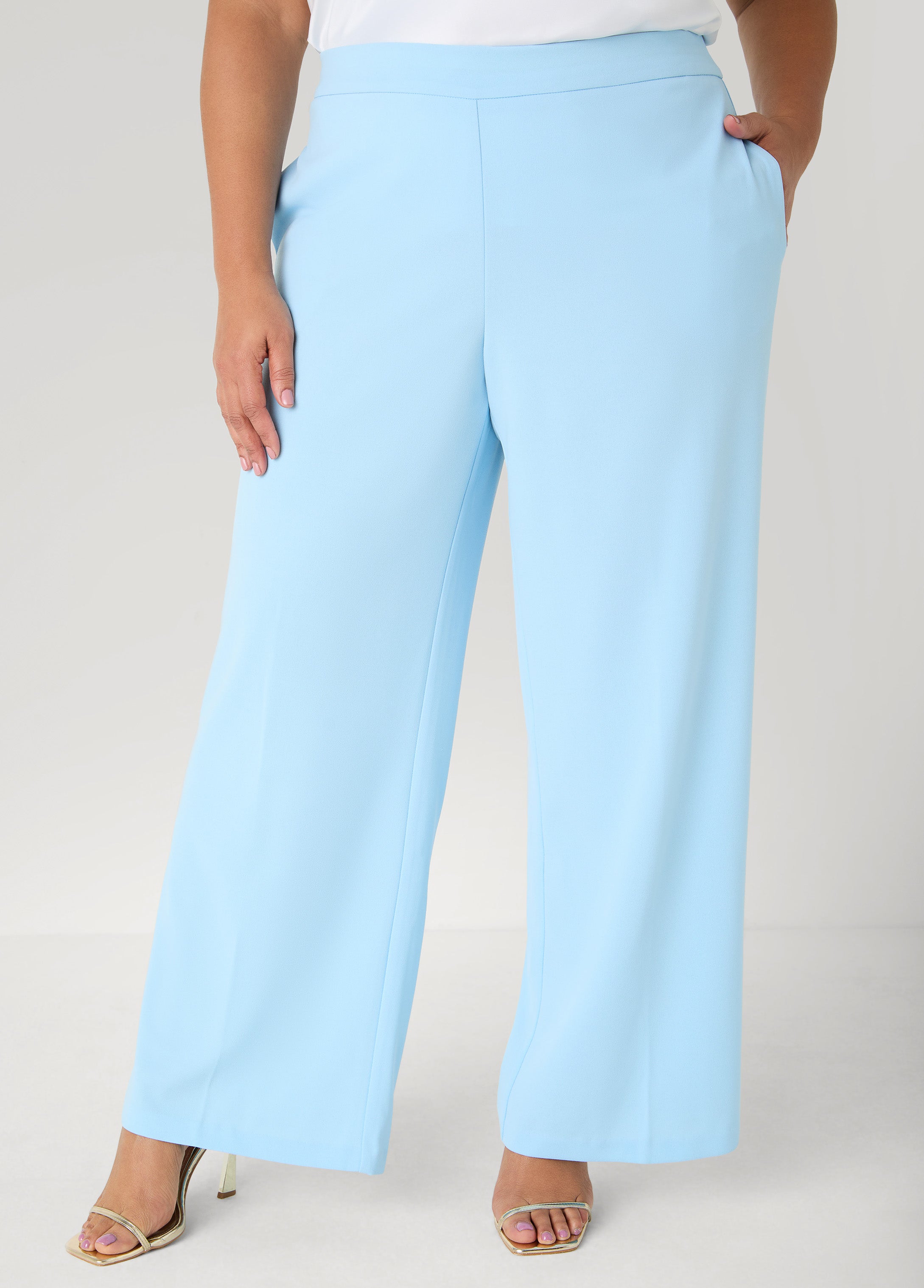 Pull On Straight Leg Pants – Ashley Stewart