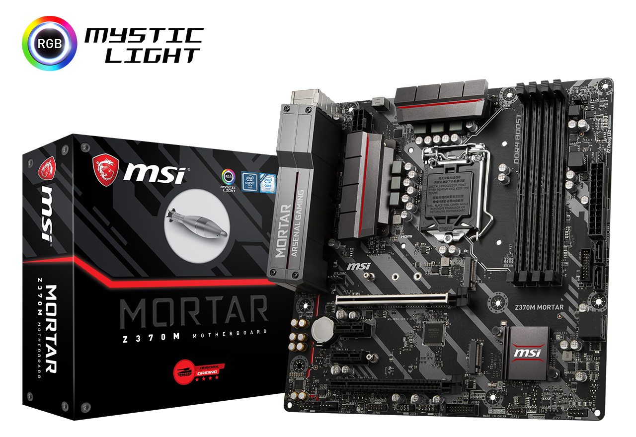 Z370M MORTAR | MSI マザーボード Intel Z370チップセット | 株式会社