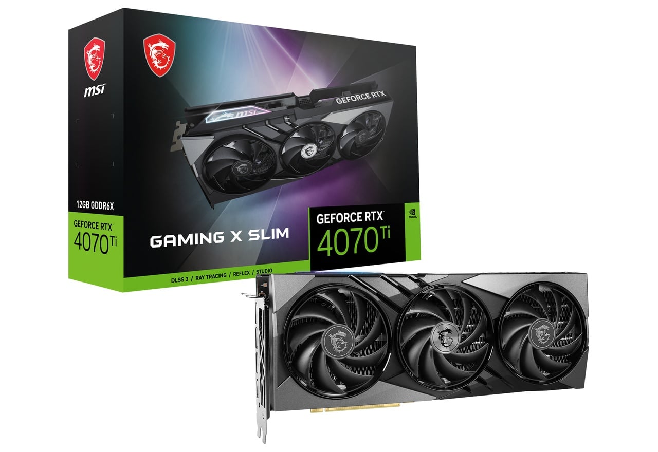 GeForce RTX 4070 Ti GAMING X SLIM 12G | MSI グラフィックボード