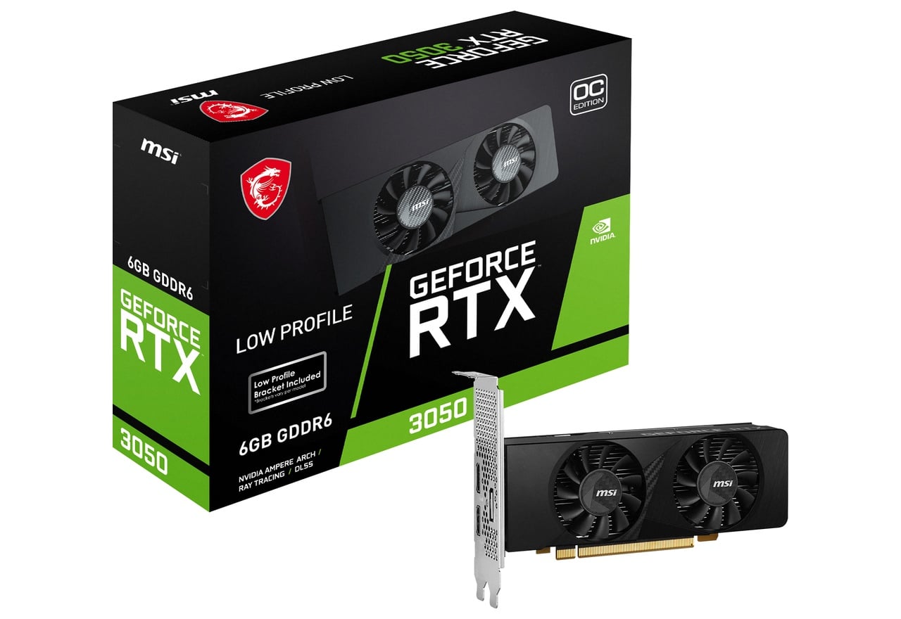 GeForce RTX 3050 LP 6G OC | MSI グラフィックボード GeForce RTX