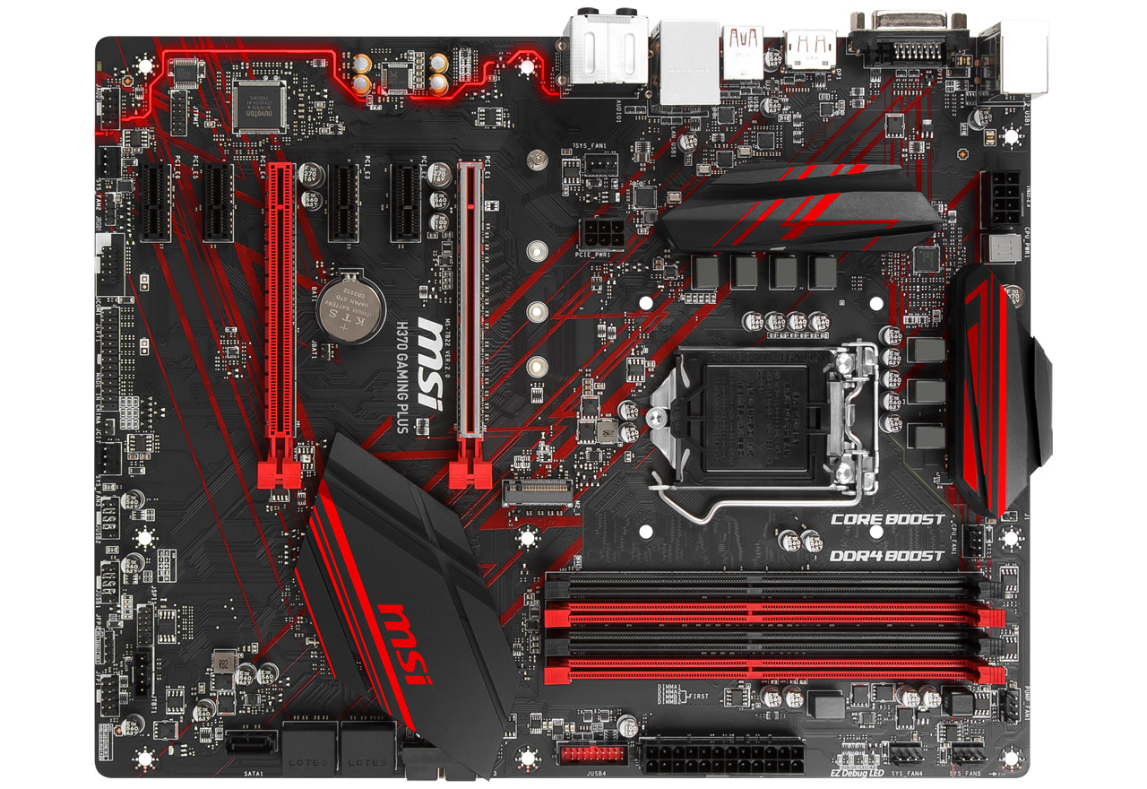 H370 GAMING PLUS | MSI マザーボード Intel H370チップセット | 株式