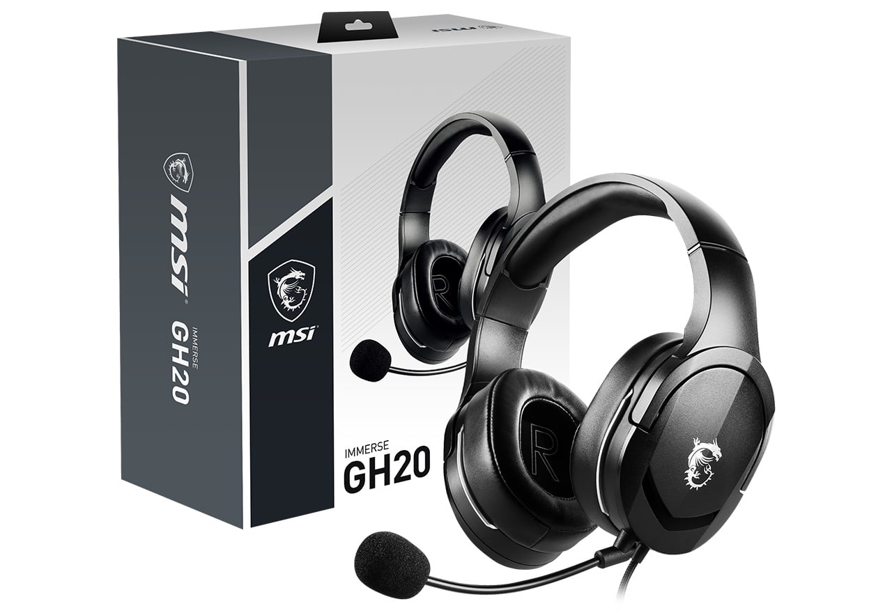 Immerse GH20 | MSI ゲーミングヘッドセット | 株式会社アスク