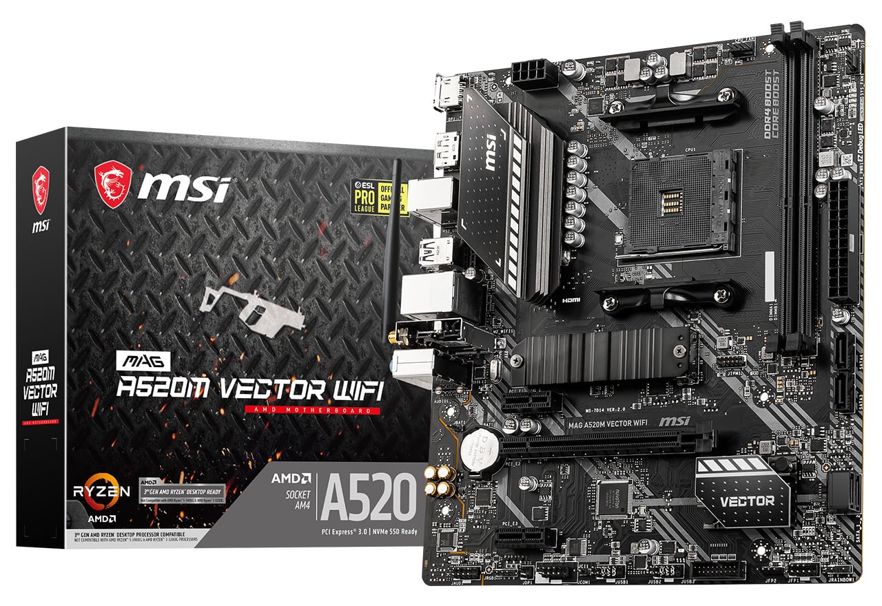 MAG A520M VECTOR WIFI | MSI マザーボード AMD A520チップセット